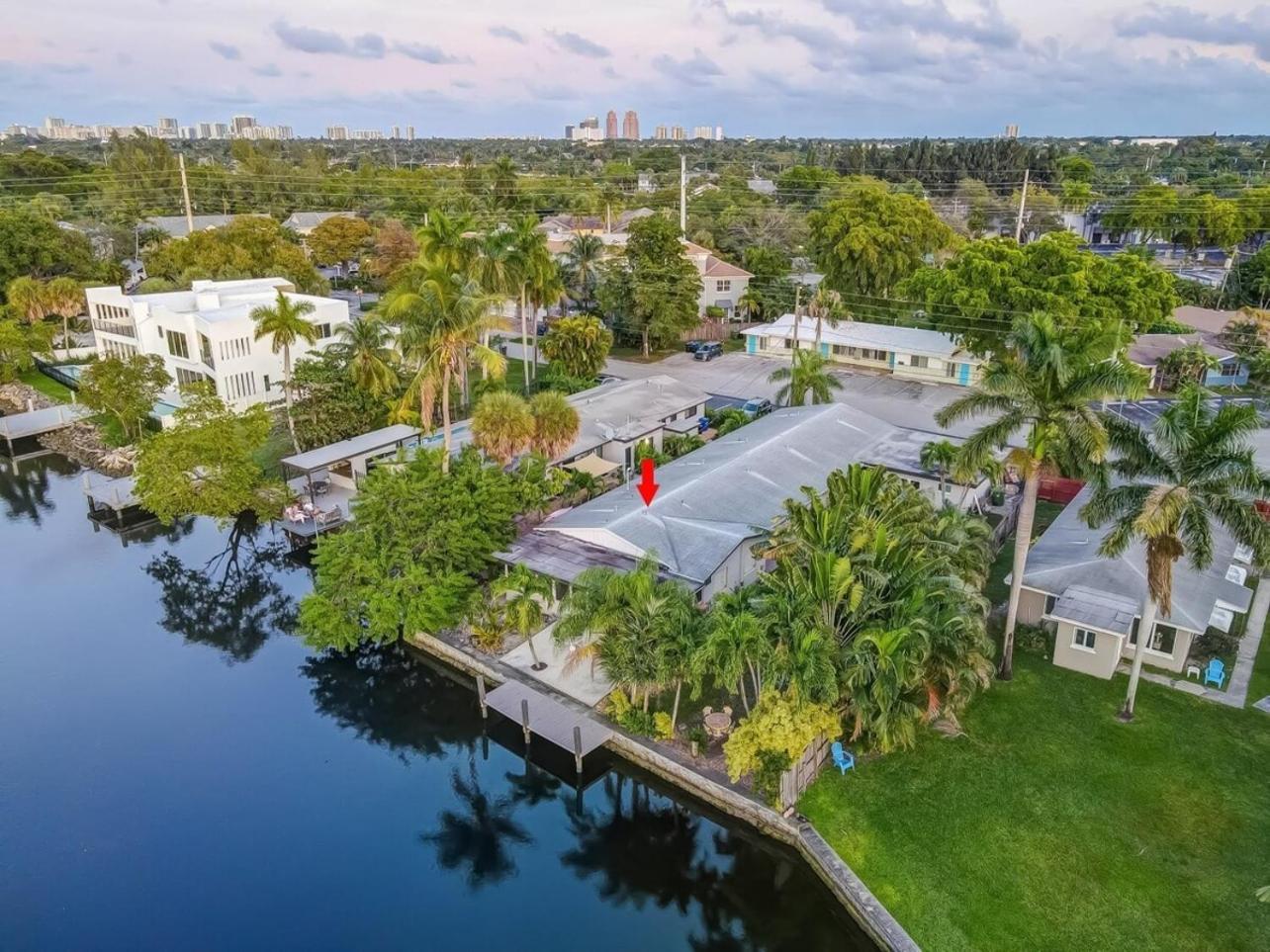 Waterfront Apartment Private Patio Pool Fort Lauderdale Esterno foto