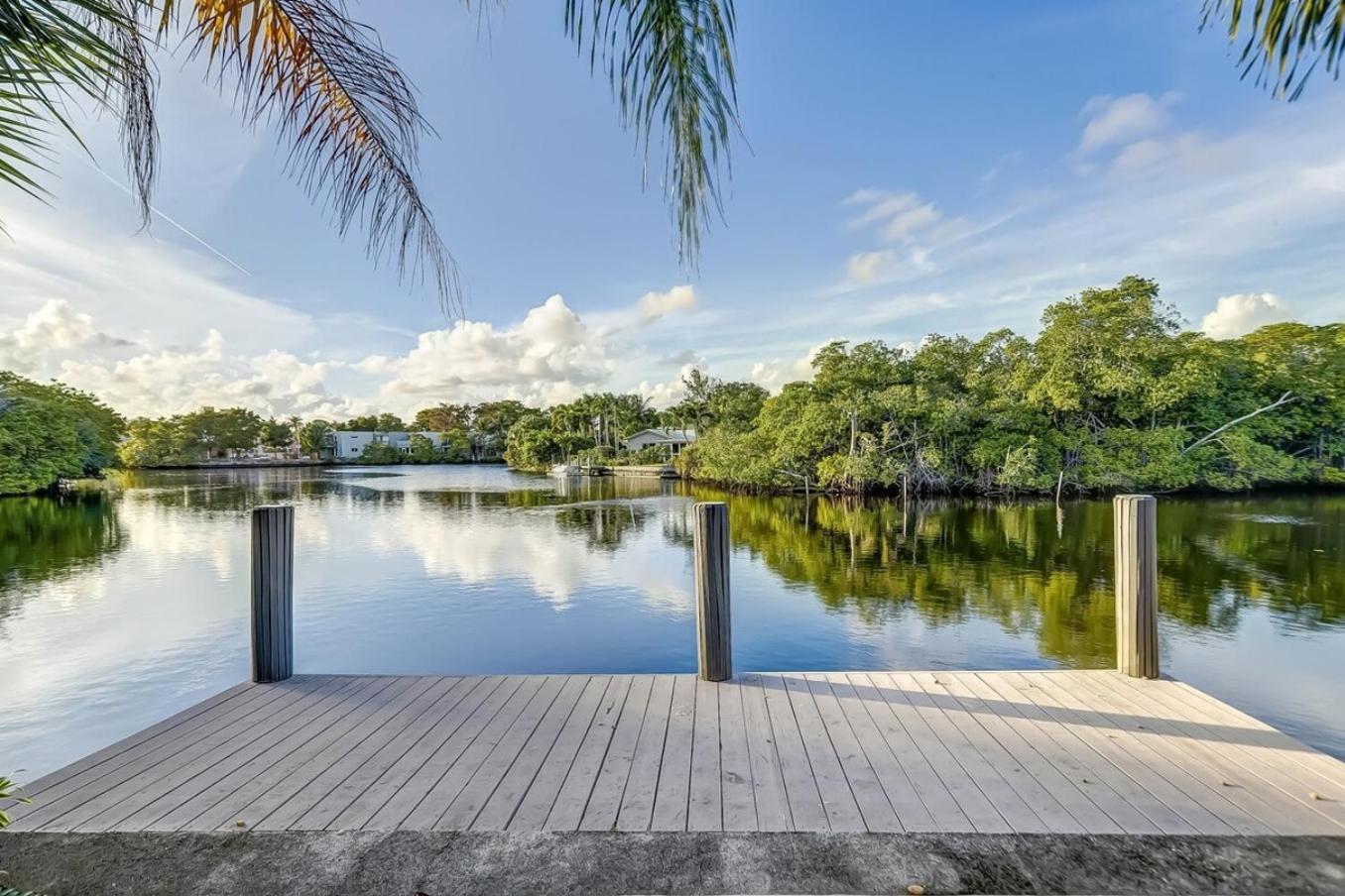 Waterfront Apartment Private Patio Pool Fort Lauderdale Esterno foto